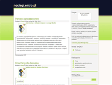 Tablet Screenshot of noclegi.entro.pl