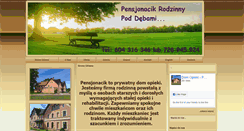 Desktop Screenshot of pensjonacikpoddebami.entro.pl