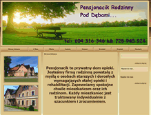 Tablet Screenshot of pensjonacikpoddebami.entro.pl