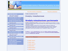 Tablet Screenshot of kredytybankowe.entro.pl