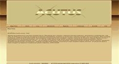 Desktop Screenshot of acutus.entro.pl