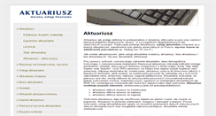 Desktop Screenshot of aktuariusz.entro.pl
