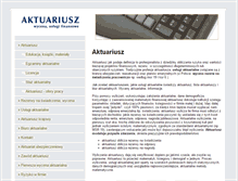 Tablet Screenshot of aktuariusz.entro.pl